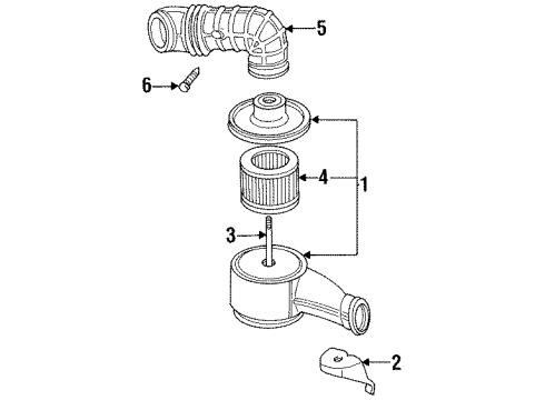 1994 Oldsmobile Cutlass Cruiser Air Intake Diagram