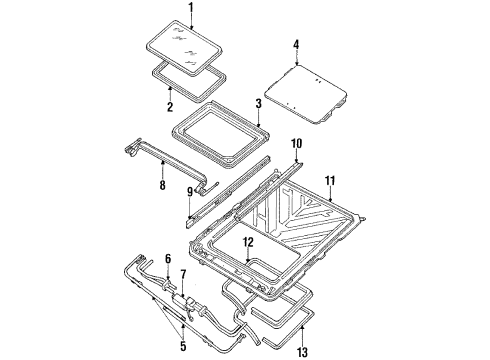 1987 Oldsmobile Toronado Sunroof Diagram