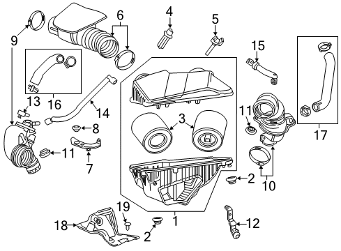 2016 Cadillac ATS Air Intake Diagram