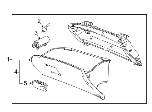 2020 Buick Regal TourX Glove Box Diagram
