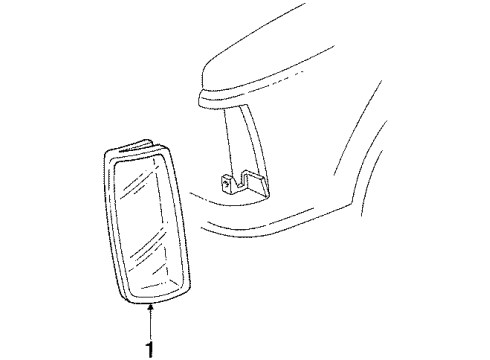 1990 GMC S15 Jimmy Side Marker Lamps Diagram