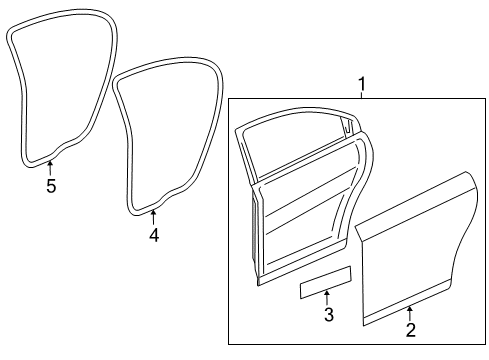 2019 Chevy Cruze Rear Door Diagram