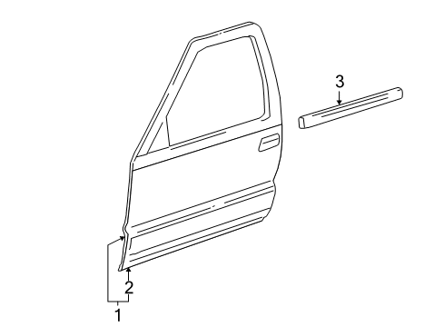2004 Chevy Trailblazer Front Door Diagram