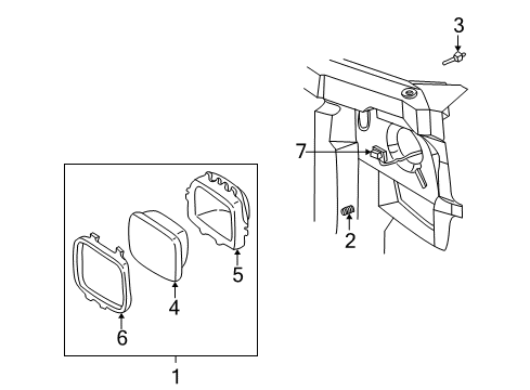 2017 Chevy Express 2500 Headlamps Diagram