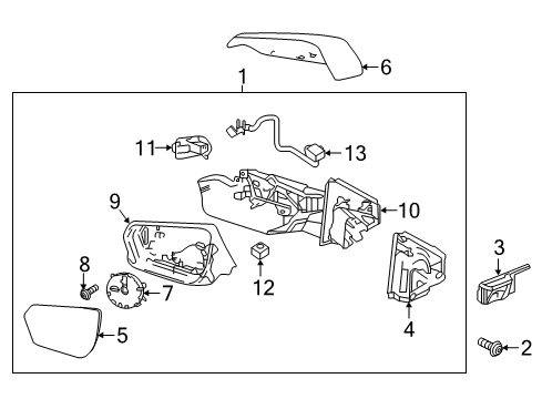 2022 Chevy Equinox Outside Mirrors Diagram