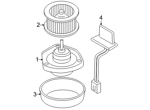 2005 Chevy Cobalt Blower Motor & Fan Diagram