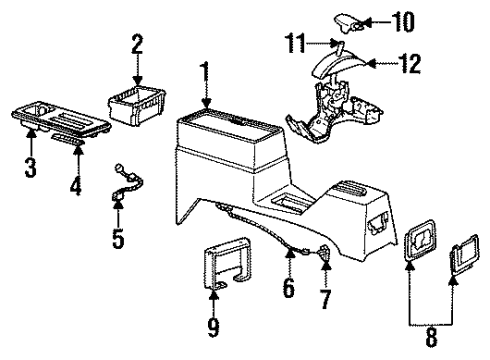 1985 Chevy Cavalier Console Diagram