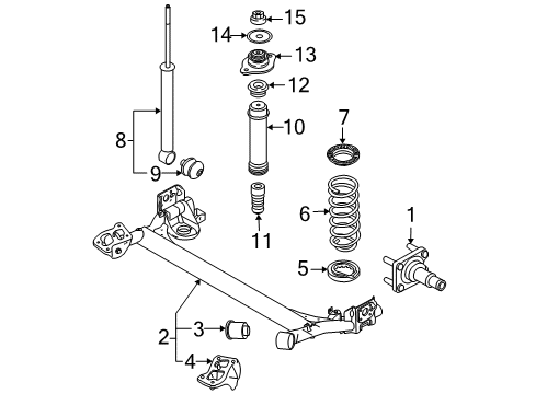 2010 Chevy Aveo5 Rear Suspension Diagram