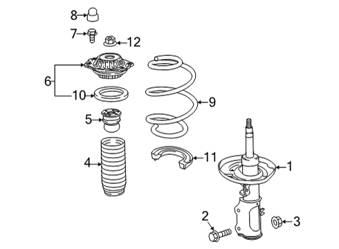 2021 Buick Envision Struts & Components - Front Diagram