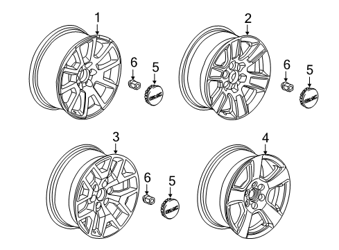 2015 GMC Sierra 1500 Wheels Diagram