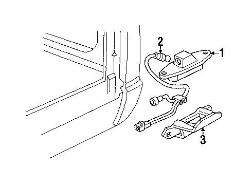 1991 GMC Syclone License Lamps Diagram