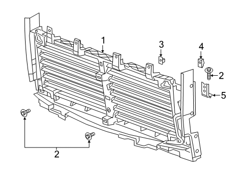 2023 Chevy Silverado 1500 Front Panel Diagram