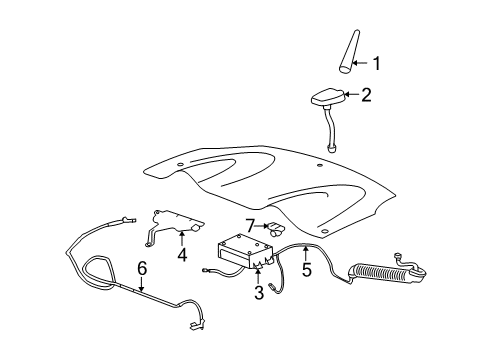 2007 Saturn Sky Communication System Components Diagram