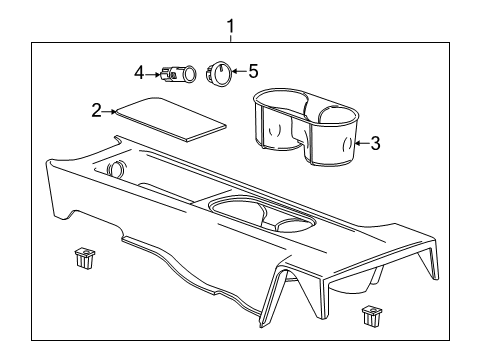 2012 Chevy Volt Rear Console Diagram