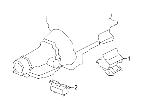 2018 Chevy Silverado 2500 HD Engine & Trans Mounting Diagram