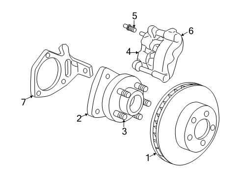 2005 Buick Century Front Brakes Diagram