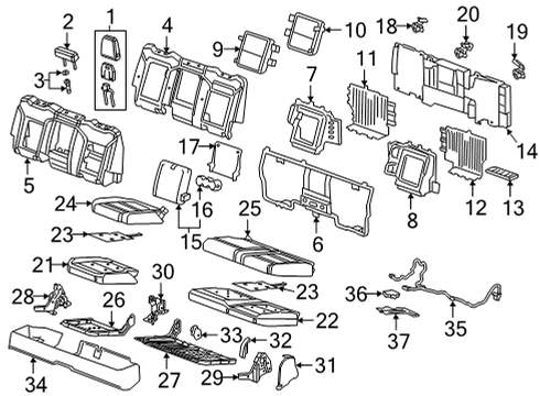 2021 Chevy Silverado 2500 HD Heated Seats Diagram