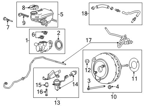 2019 Cadillac XTS Dash Panel Components Diagram