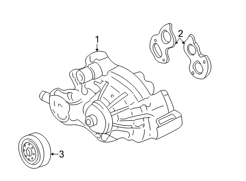 2006 Chevy Silverado 2500 HD Cooling System, Radiator, Water Pump, Cooling Fan Diagram 3 - Thumbnail
