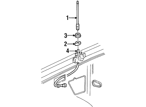 1999 GMC Yukon Antenna & Radio Diagram