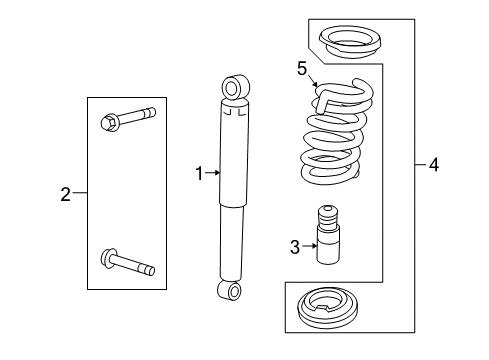 2017 Chevy Equinox Shocks & Components - Rear Diagram