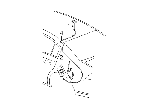 2006 Buick Lucerne Antenna & Radio Diagram