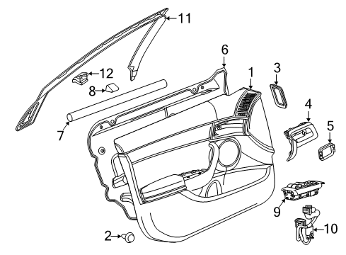 2012 Chevy Caprice Front Door Diagram