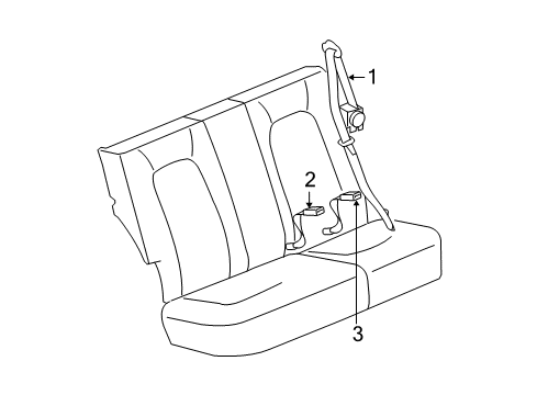 2010 Chevy HHR Seat Belt Diagram