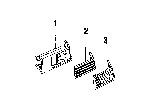 1990 Pontiac 6000 Tail Lamps Diagram