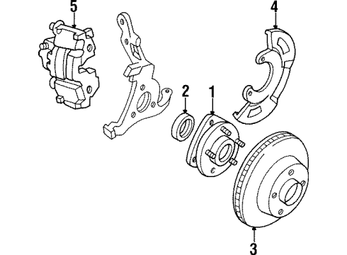 1993 Buick Century Front Brakes Diagram