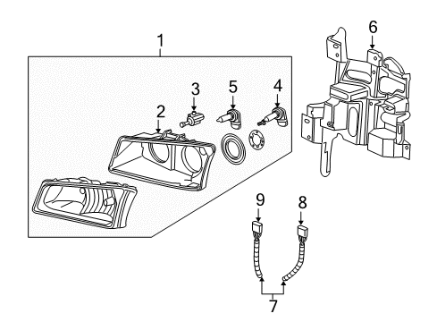 2006 Chevy Silverado 1500 Bulbs Diagram