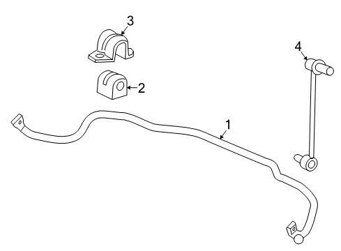 2005 Saturn Relay Front Suspension Components, Lower Control Arm, Stabilizer Bar Diagram