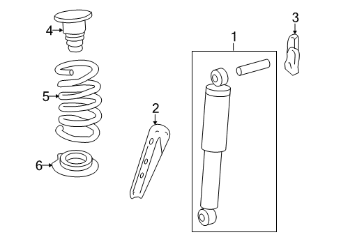 2012 Buick Enclave Shocks & Components - Rear Diagram