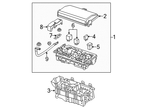 2016 Buick LaCrosse Relay Diagram for 13500112