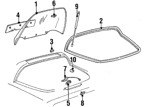 1994 Chevy Corvette Lift Gate Diagram