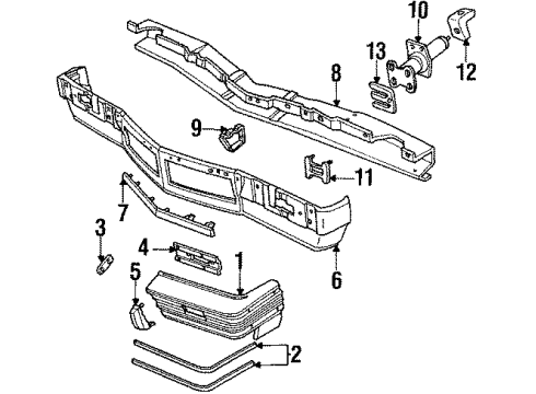 1985 Pontiac Grand Prix End Cover, Driver Side Diagram for 12335073