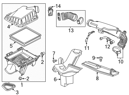 2016 Chevy Impala Air Intake Diagram