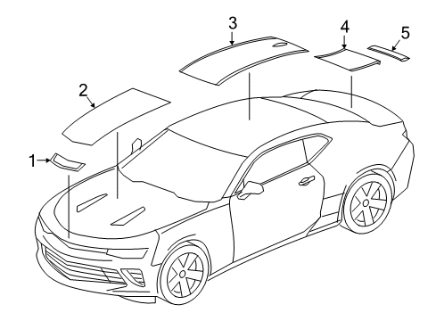 2020 Chevy Camaro Stripe Tape Diagram 6 - Thumbnail