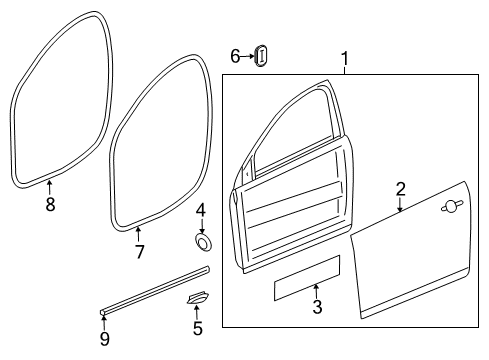 2014 Buick Verano Drain Valve Diagram for 13284289