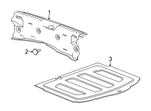2017 Chevy Sonic Interior Trim - Rear Body Diagram