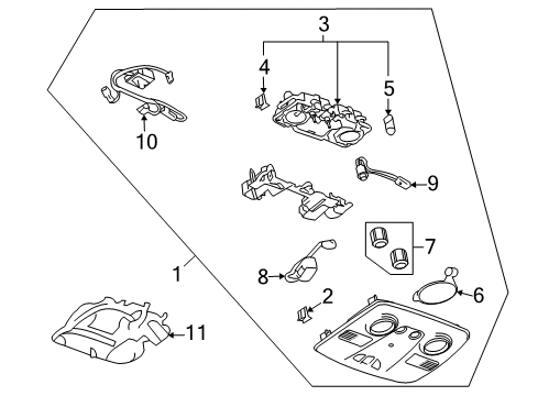 2012 Buick Enclave Overhead Console Diagram