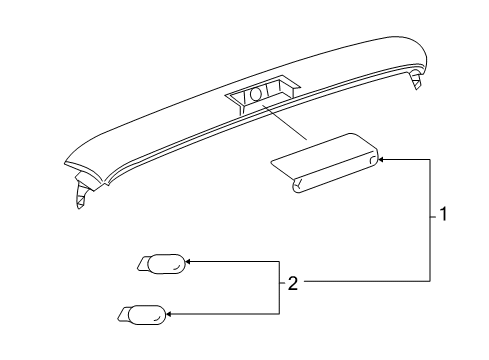 2017 Chevy Express 2500 High Mount Lamps Diagram