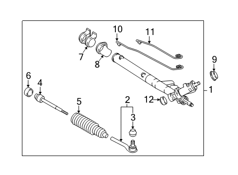 2005 Buick Park Avenue P/S Pump & Hoses, Steering Gear & Linkage Diagram