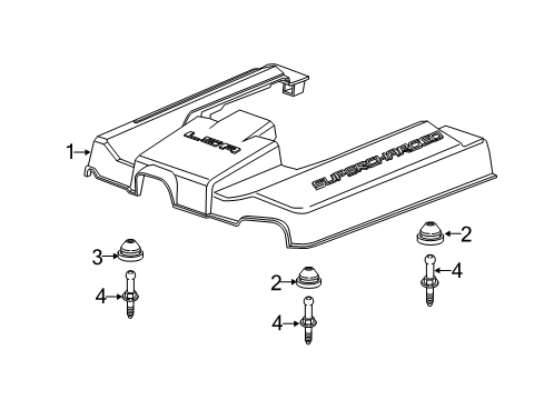 2014 Chevy Camaro Engine Appearance Cover Diagram