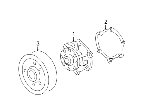 2008 Cadillac STS Cooling System, Radiator, Water Pump, Cooling Fan Diagram
