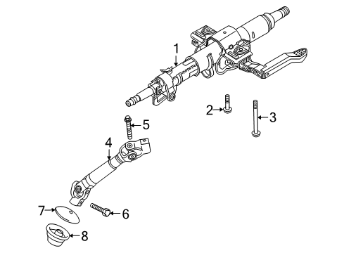2008 Saturn Astra Upper Seal Diagram for 9127535