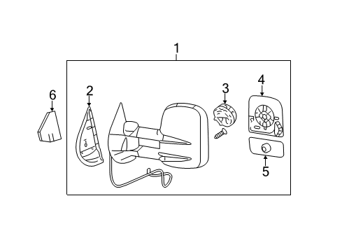 2013 Chevy Silverado 1500 Outside Mirrors Diagram
