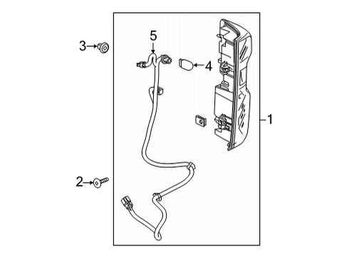 2021 Chevy Silverado 2500 HD Bulbs Diagram