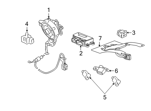 2015 Chevy Silverado 1500 Air Bag Components Diagram