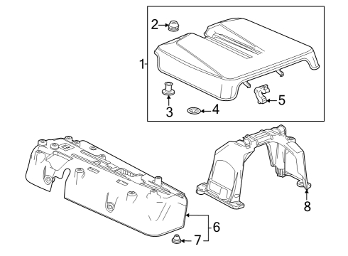 2023 GMC Canyon Engine Appearance Cover Diagram